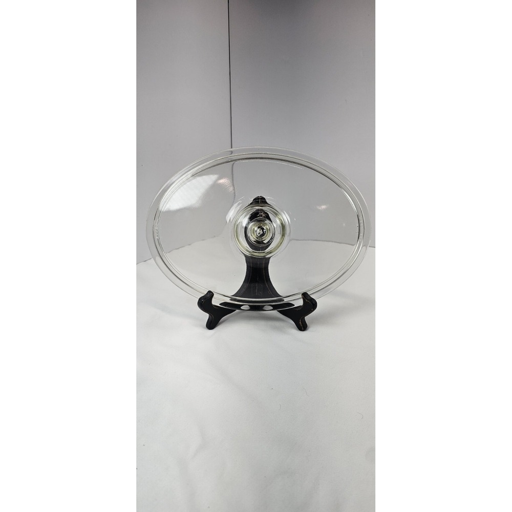 Vintage PYREX 634-C Clear Glass Oval Casserole Lid Replacement 10" USA‎